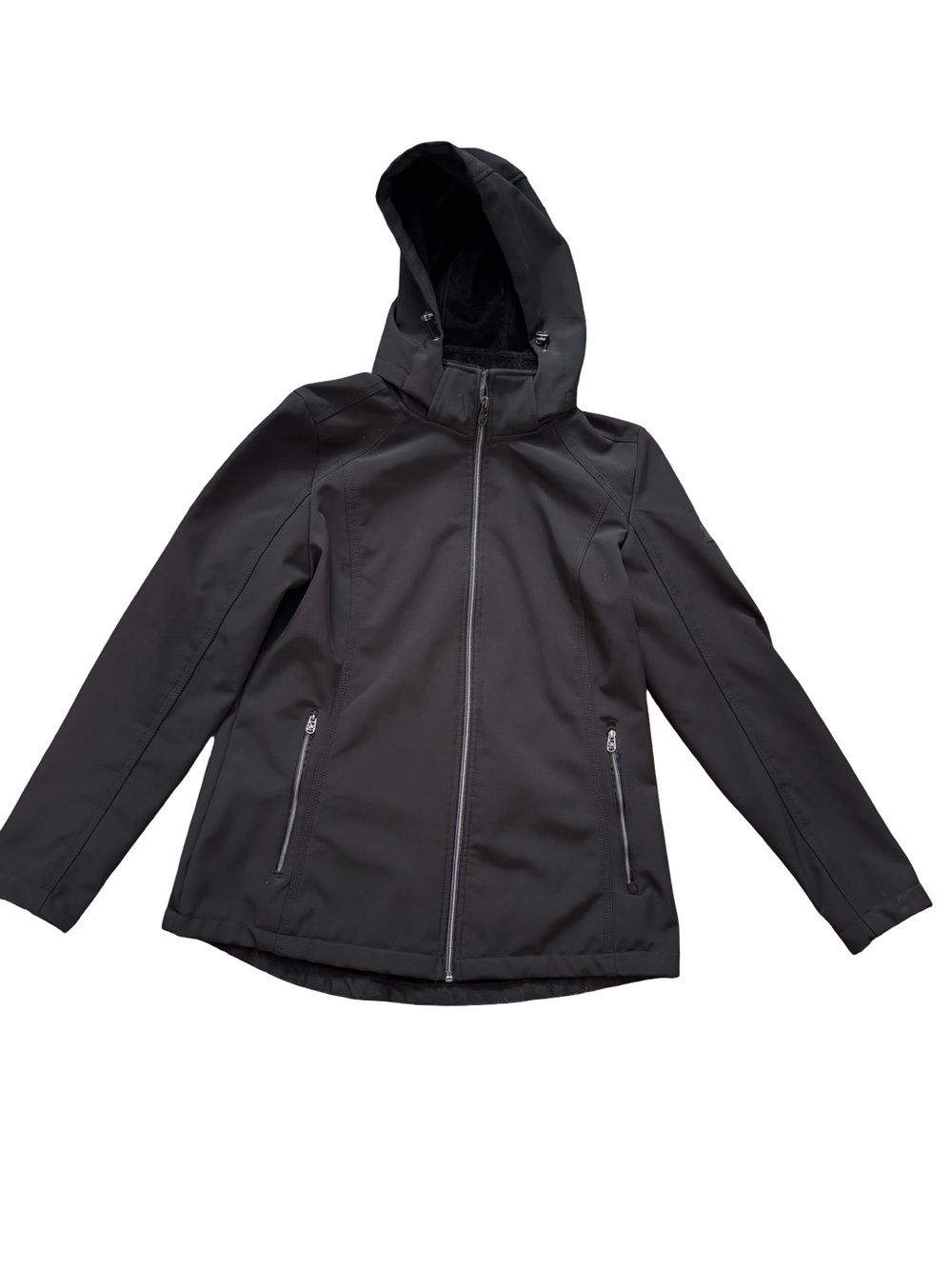 ZeroXposur Kids Black Hooded Raincoat
